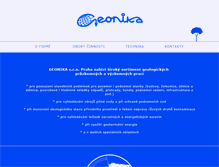 Tablet Screenshot of geonika.com